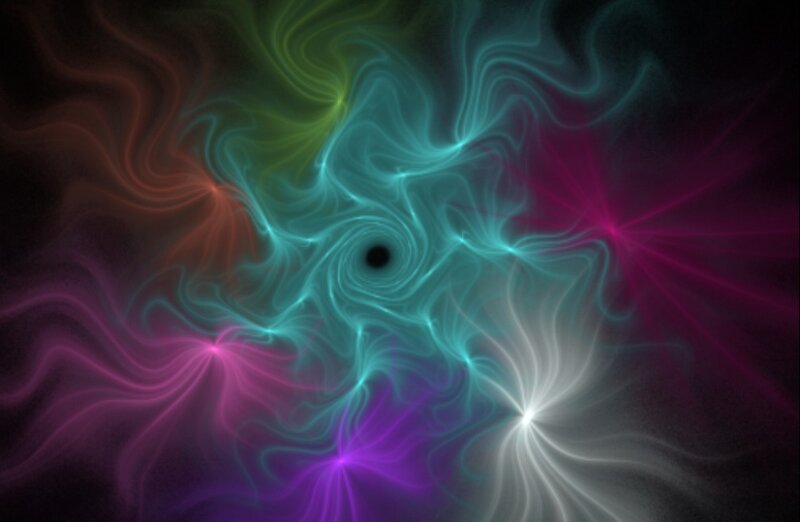 Swirling Energy Vortex — Teal