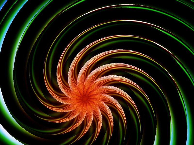 swirling fractal pattern