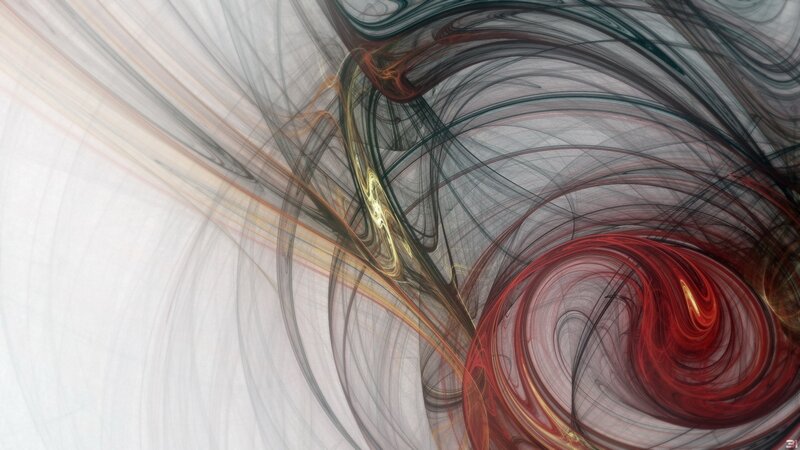 Swirling Fractal Patterns — Red, Dynamic