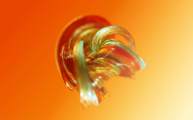Swirling Glass Sculpture
