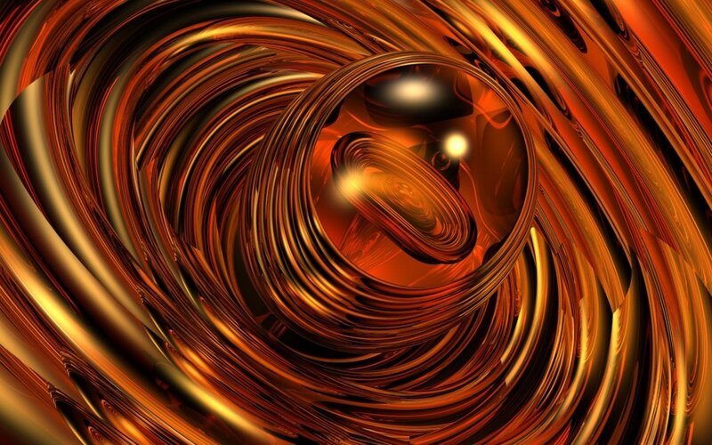 swirling golden abstract pattern