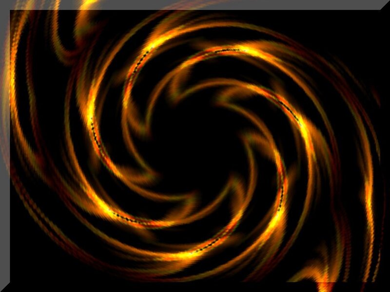 swirling golden light pattern
