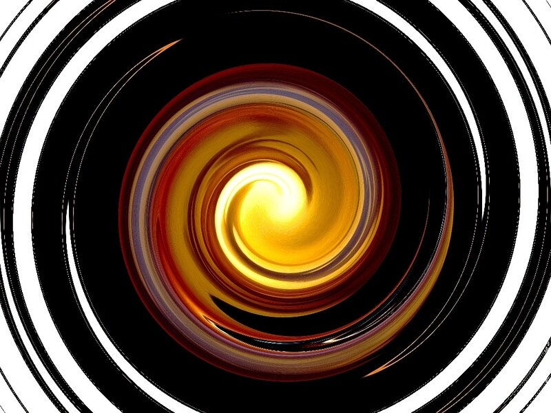 Swirling Golden Vortex