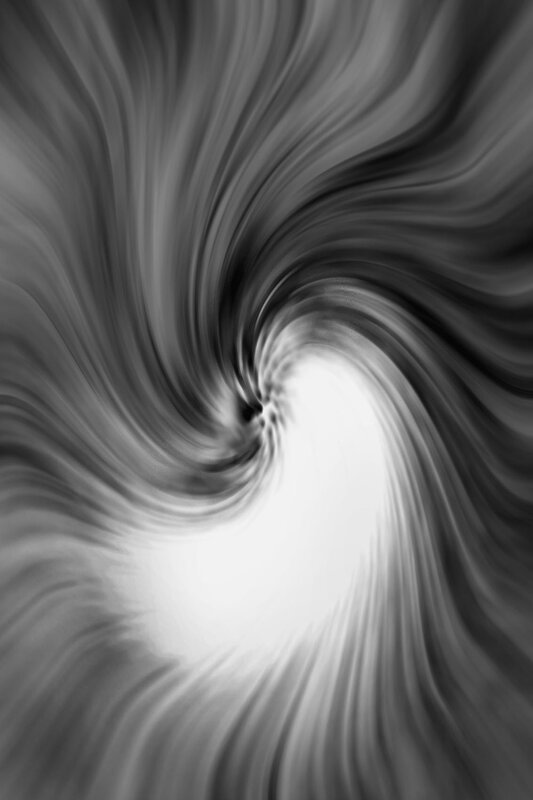 swirling grayscale vortex