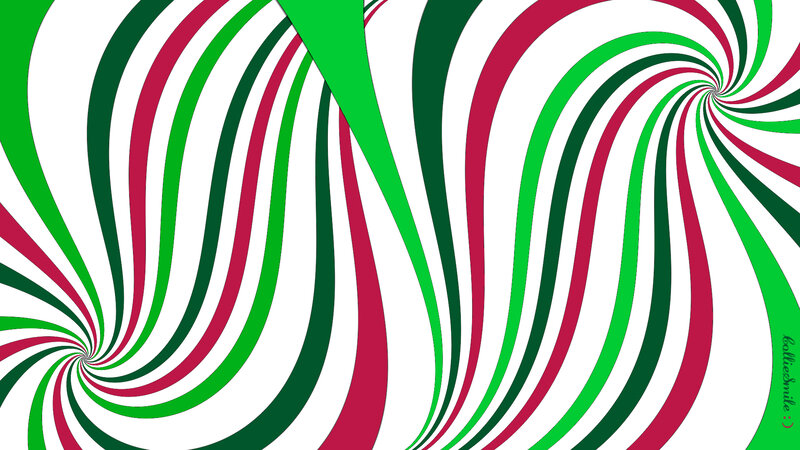 Swirling Green and Red Lines — Hypnotic
