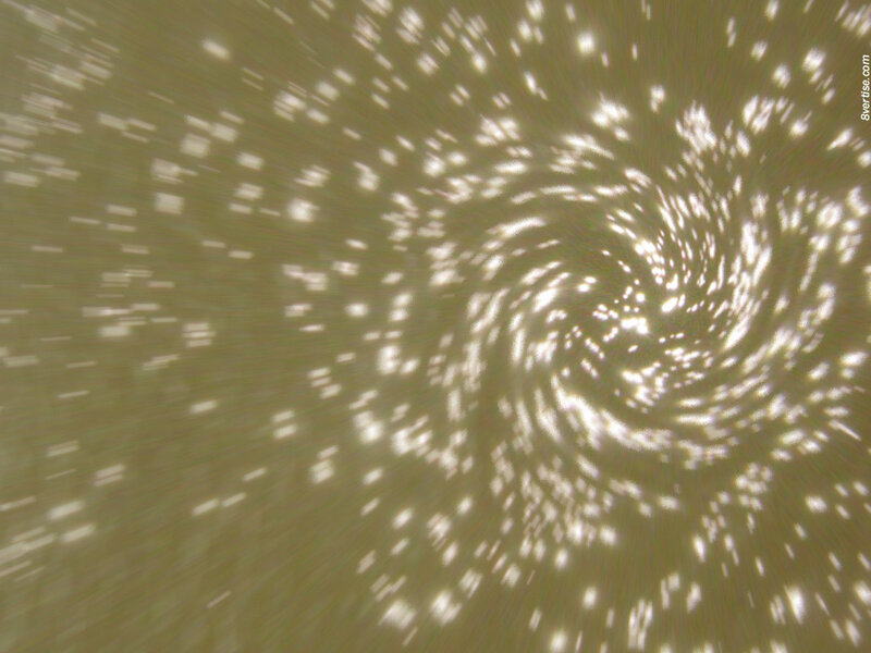 swirling light pattern