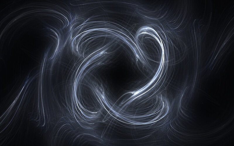 Swirling Light Patterns — Black