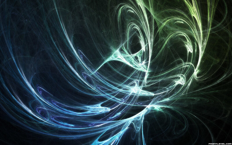Swirling Light Patterns — Blue, Dynamic, Abstract