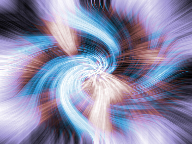 Swirling Light Patterns — Blue
