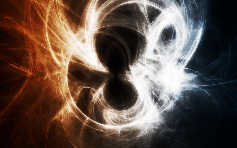 Swirling Light Patterns — White, Dramatic, Abstract