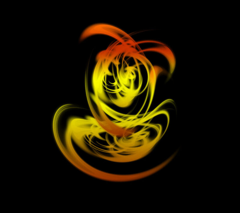 Swirling Light Patterns — Yellow