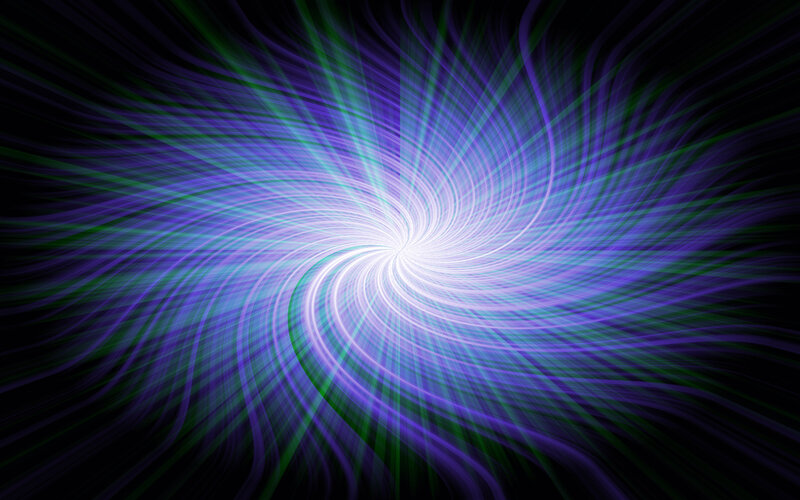 Swirling Light Vortex — Purple