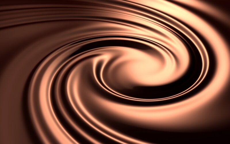 Swirling Liquid Chocolate