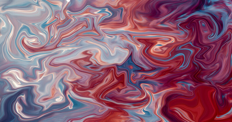 Swirling Liquid Colors — Red, Dynamic, Abstract, Color