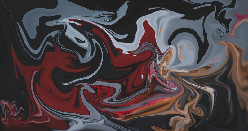 Swirling Liquid Colors — Red, Dynamic