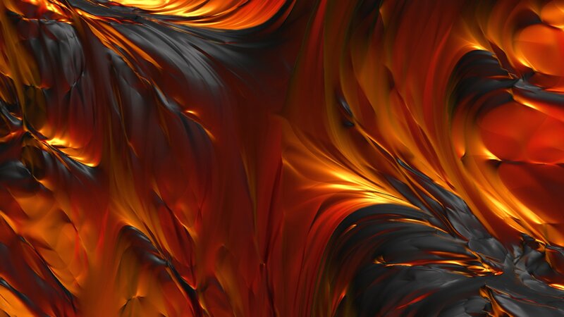 Swirling Molten Lava — Orange