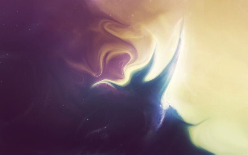 Swirling Nebula Clouds — Purple