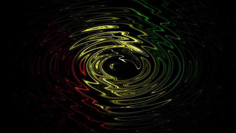 swirling neon light patterns