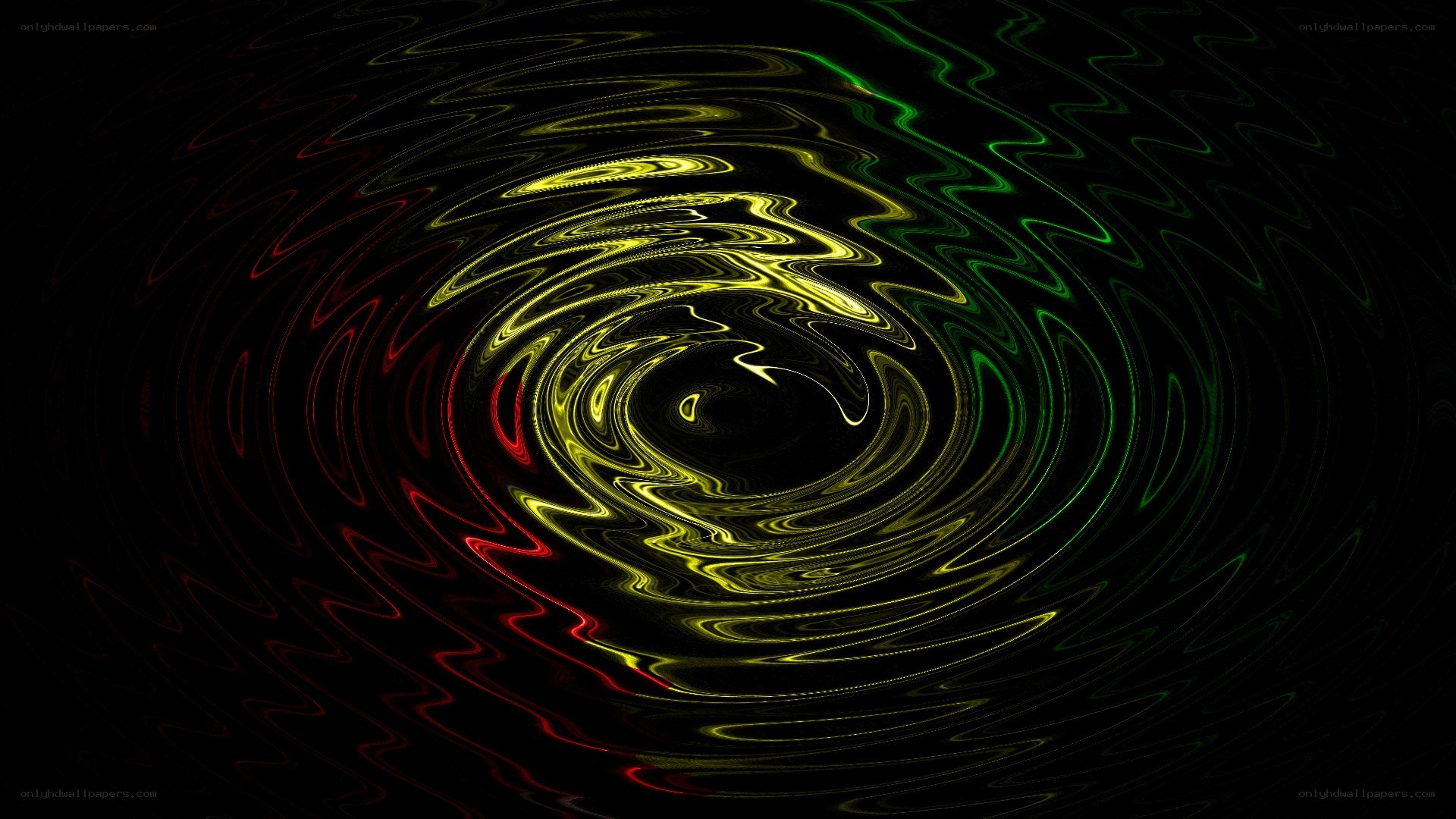 swirling neon light patterns