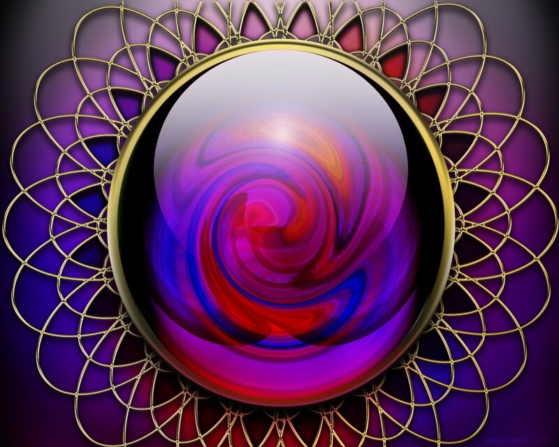 Swirling Orb in Mandala