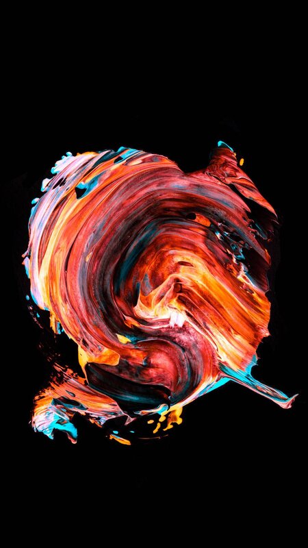 Swirling Paint Colors — Red