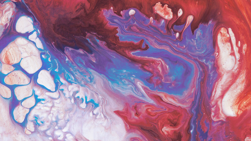 Swirling Paint Patterns — Red