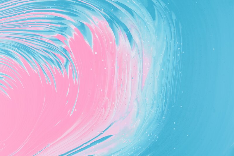 Swirling Pink and Blue Paint