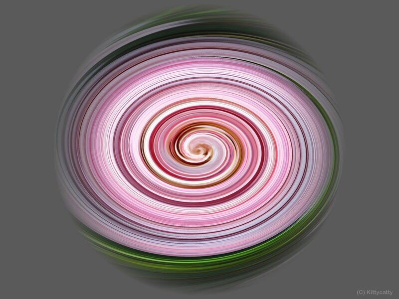Swirling Pink and Green Lines