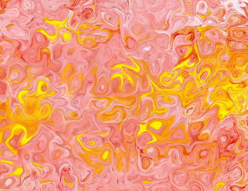 Swirling Pink and Yellow Patterns