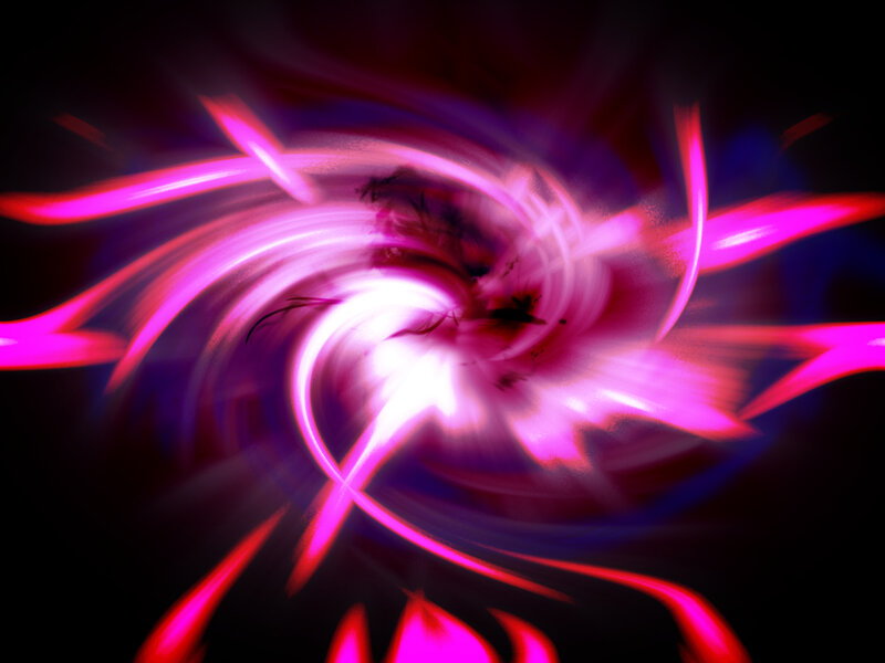 swirling pink light vortex