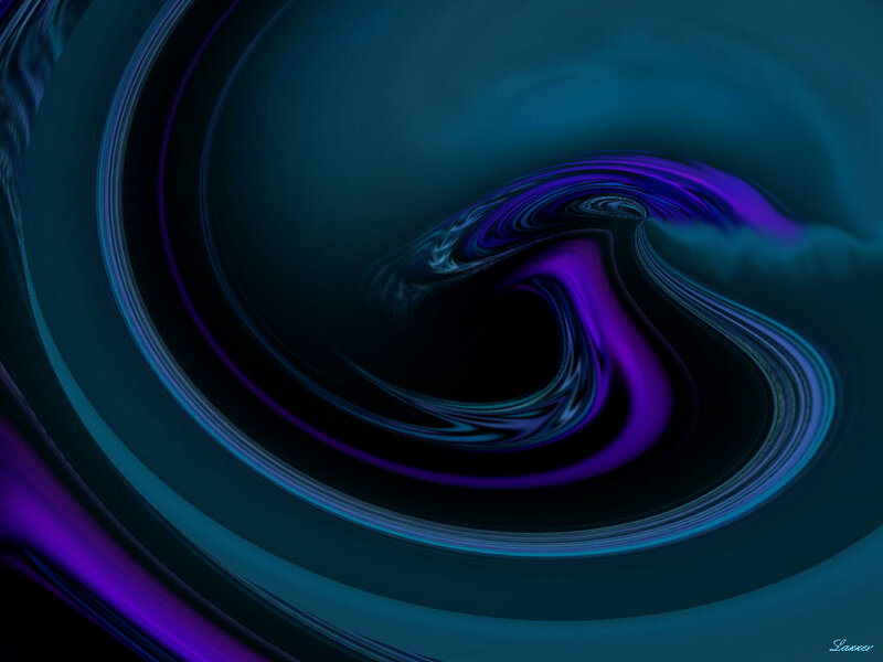 Swirling Purple and Blue Vortex