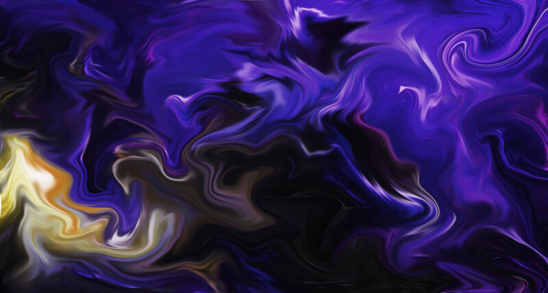 Swirling Purple and Gold Liquid
