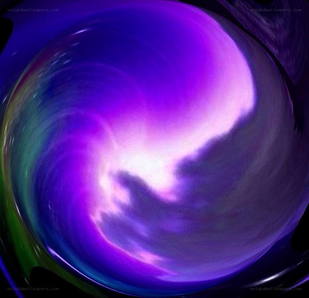 swirling purple and green vortex