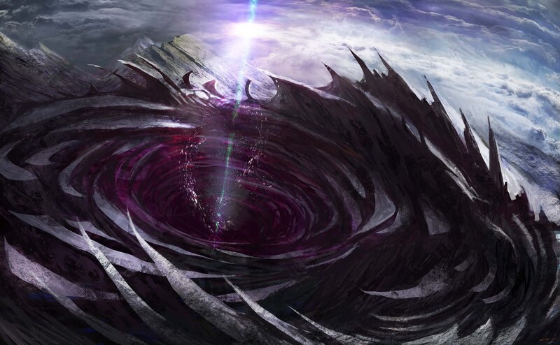 Swirling Purple Vortex — Dramatic