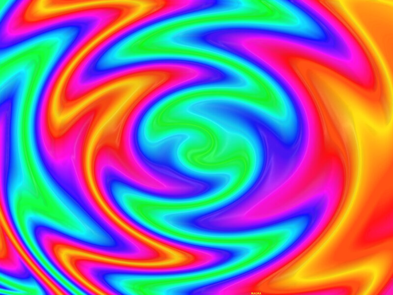 Swirling Rainbow Pattern
