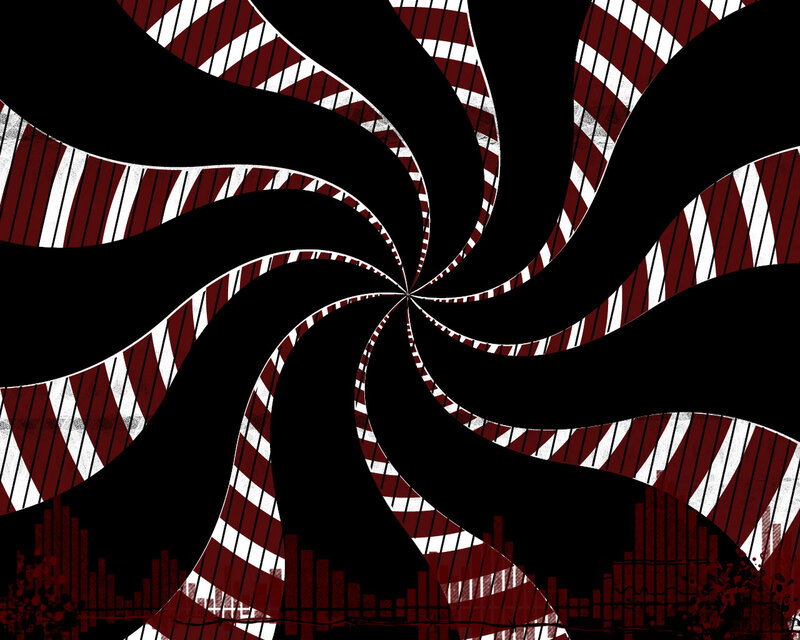 swirling red and black pattern