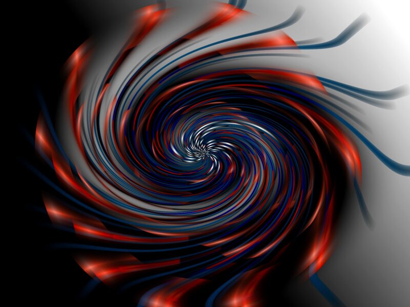 Swirling Red and Blue Lines