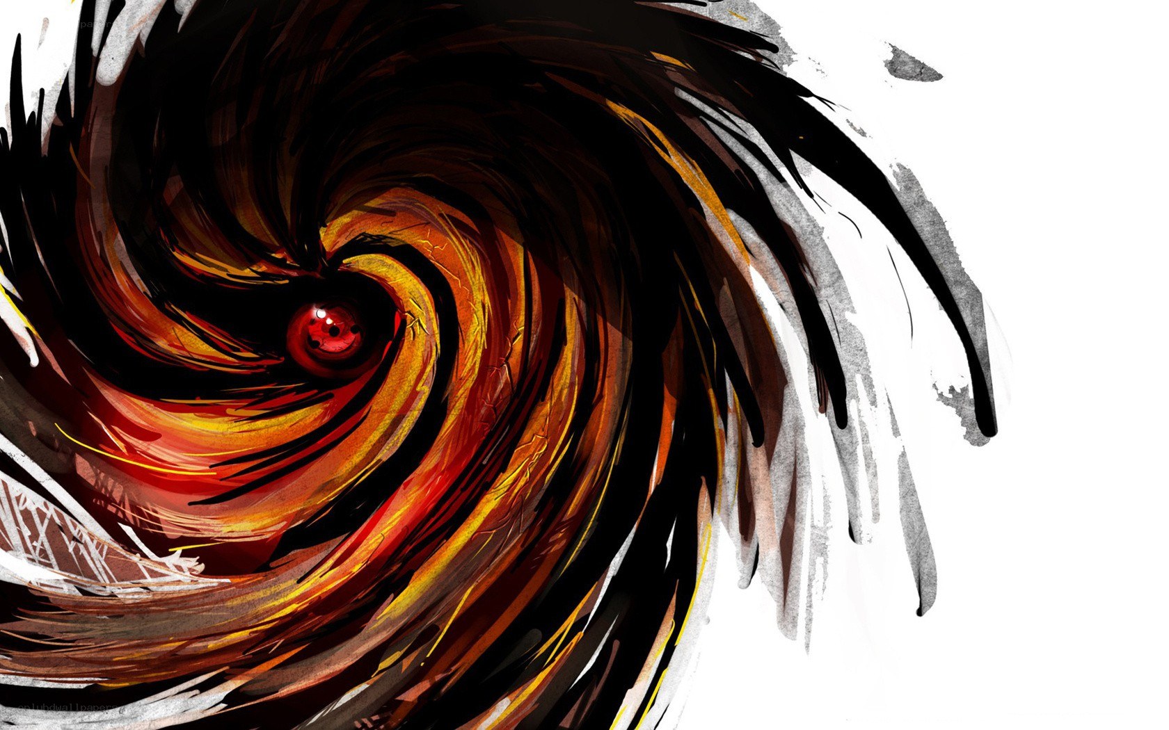 swirling red eye vortex