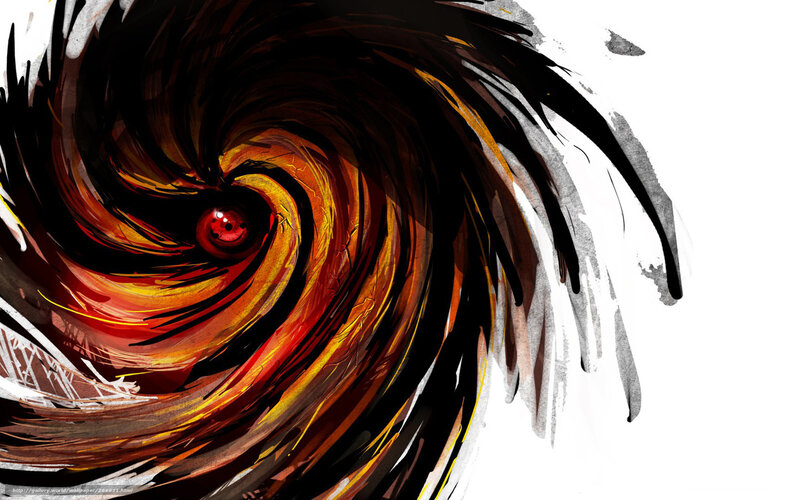 swirling red eye vortex