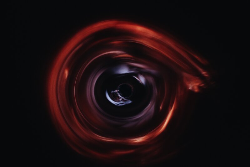 swirling red vortex