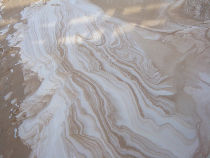 swirling sand patterns