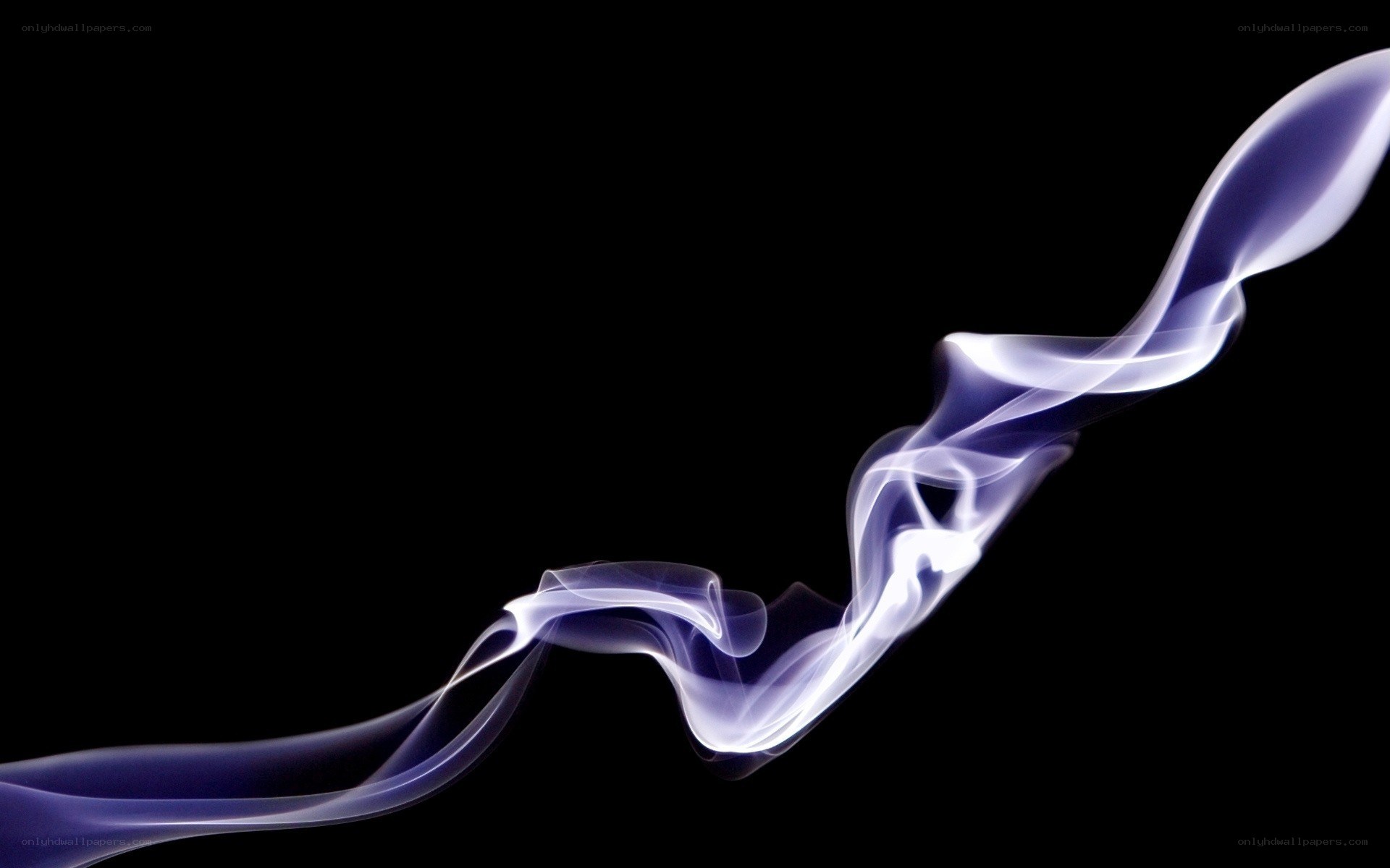 swirling smoke on black