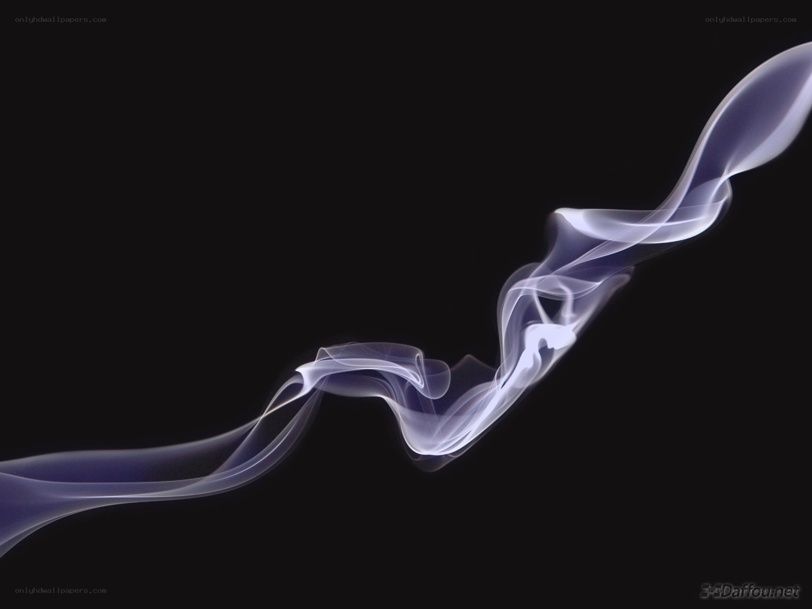 swirling smoke on black