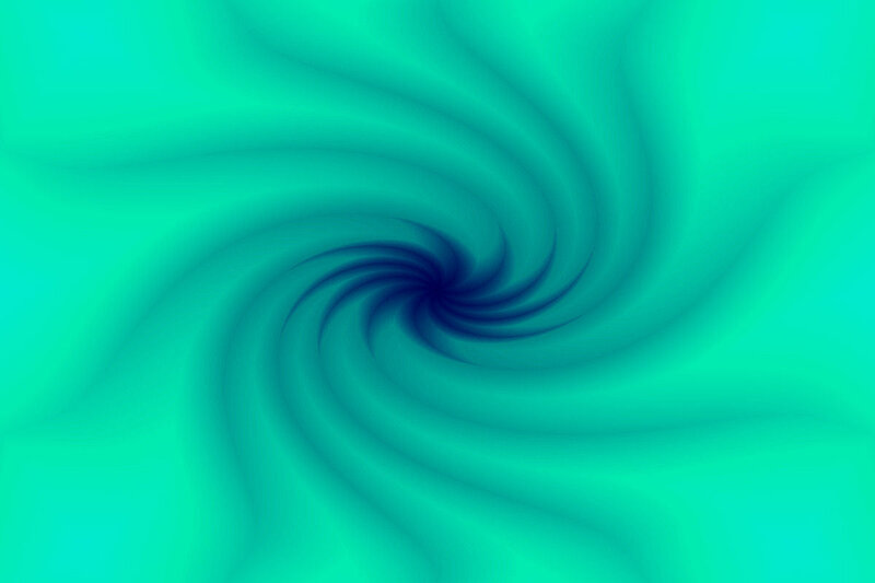 Swirling Teal Vortex — Hypnotic