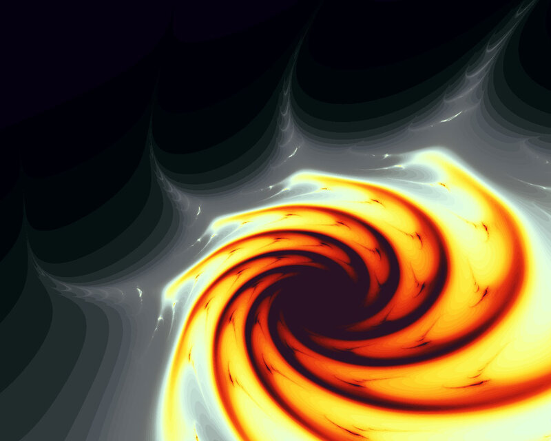 Swirling Vortex of Light — Yellow