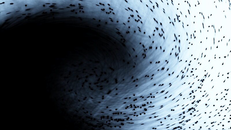 Swirling Vortex of Particles