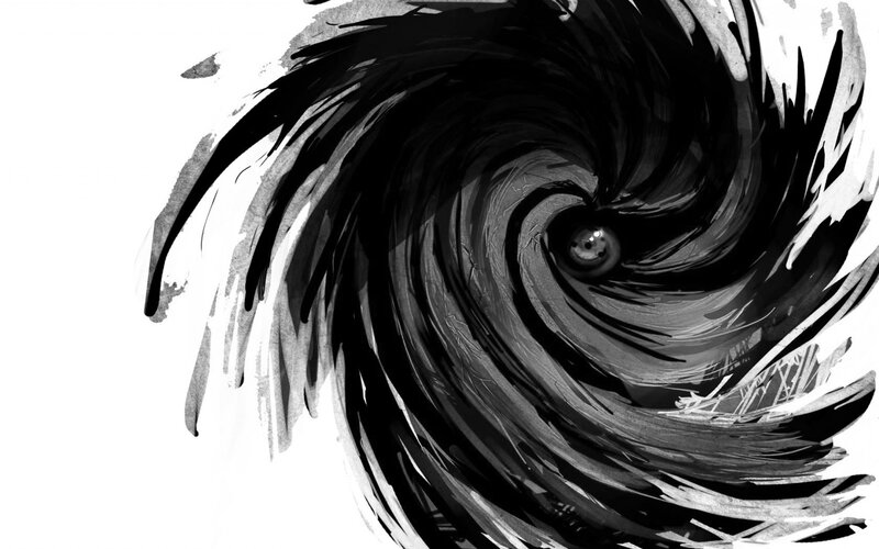 swirling vortex with eye
