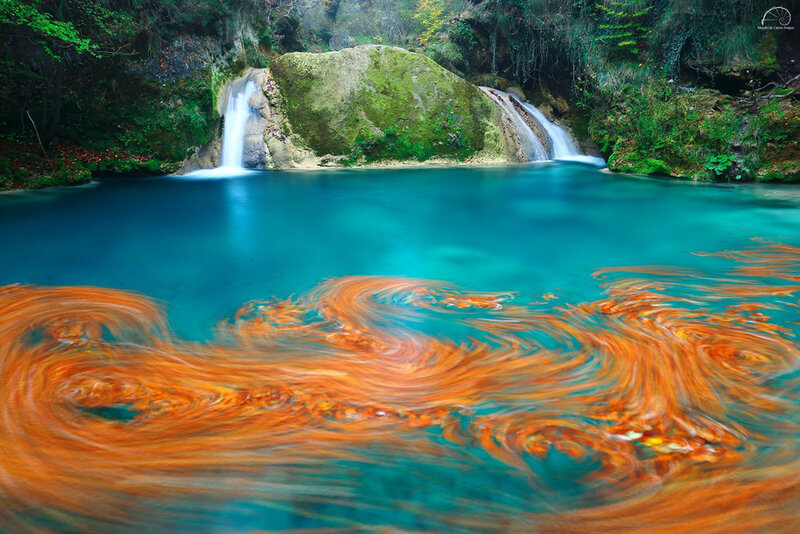 Swirling Water in Pool