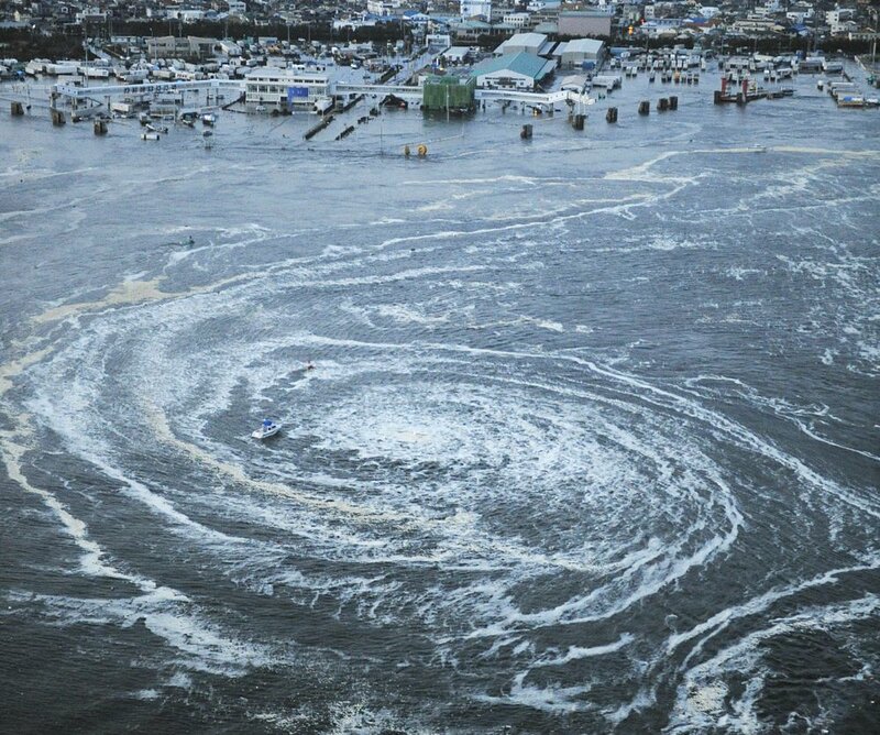 Swirling Water Vortex — Gray