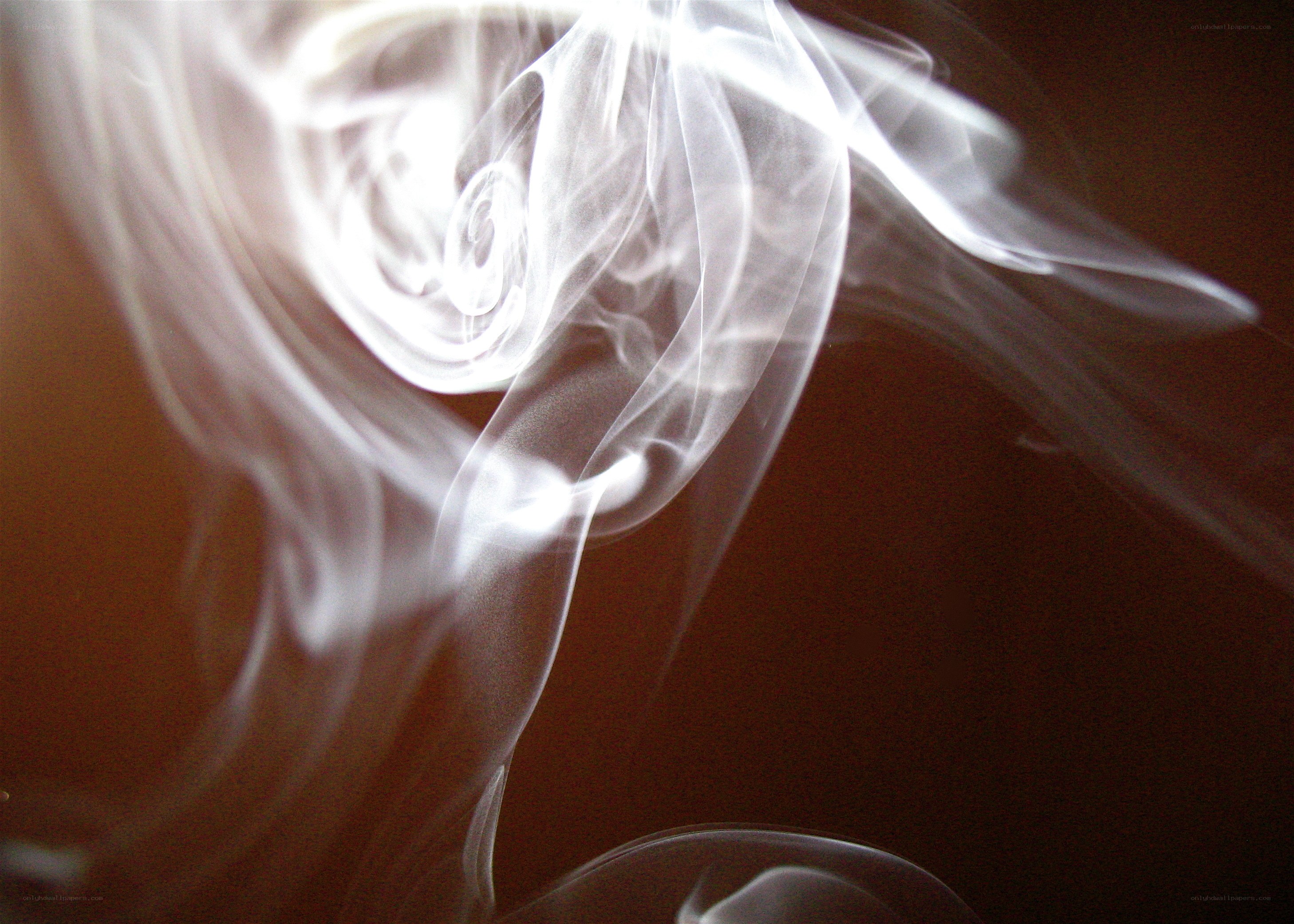 swirling white smoke